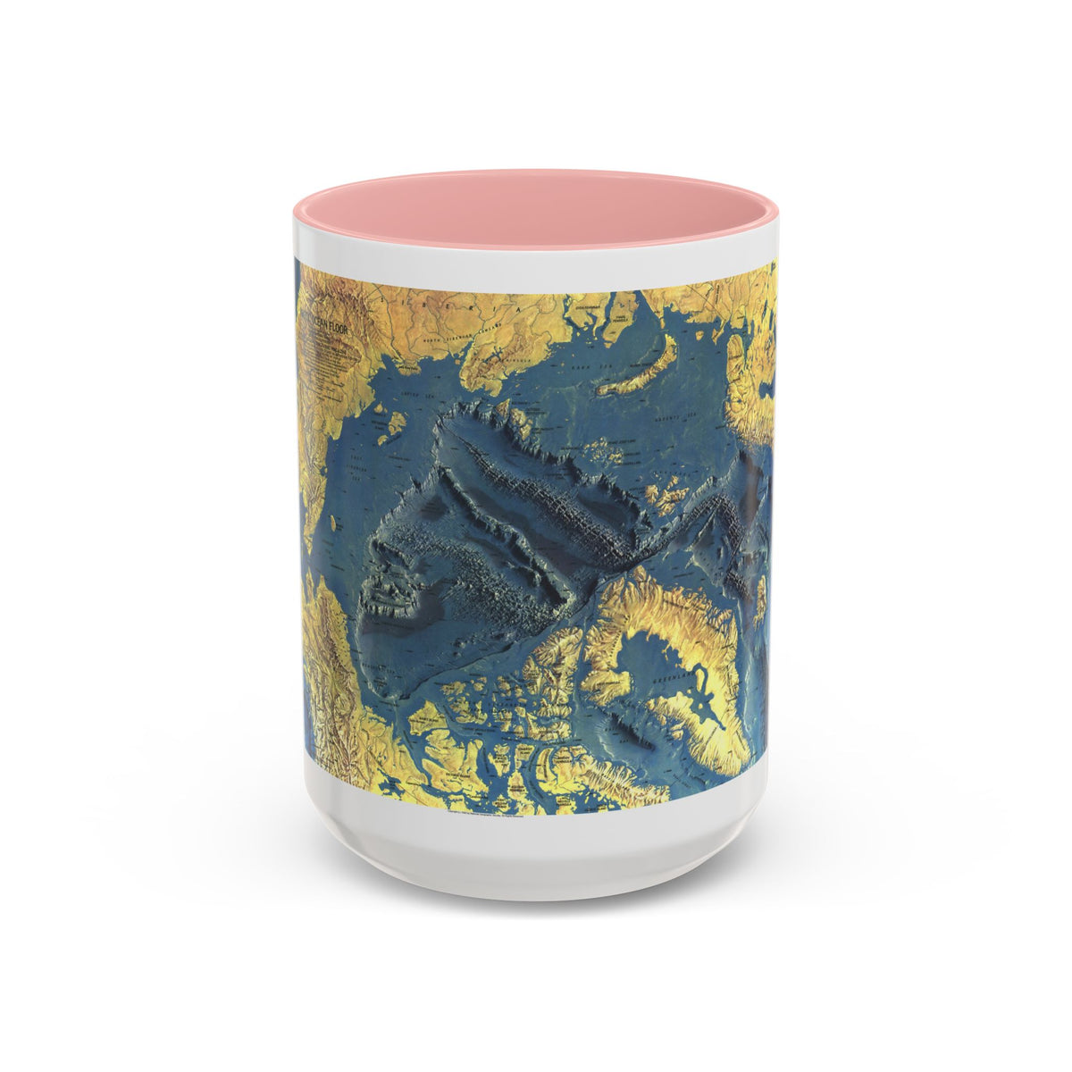 Arctic Ocean Floor (1971) (Map) Accent Coffee Mug