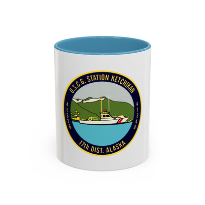 USCG Station Ketchikan 17th Dist (U.S. Coast Guard) Accent Coffee Mug