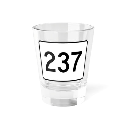 MA Route 237 (Massachusetts) (Road Sign) Shot Glass 1.5oz