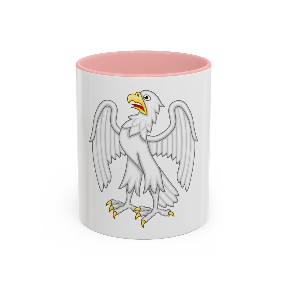 Silver Falcon Badge of Edward III - Accent Coffee Mug