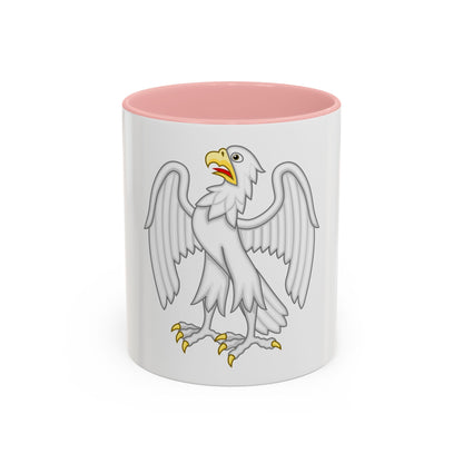 Silver Falcon Badge of Edward III - Accent Coffee Mug