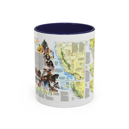USA - Far West 2 (1984) (Map) Accent Coffee Mug