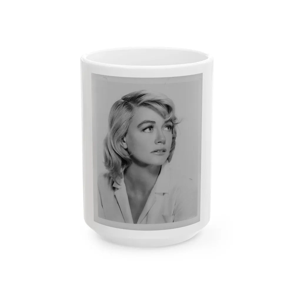 Dorothy Malone #218 (Vintage Female Icon) White Coffee Mug-15oz-Go Mug Yourself