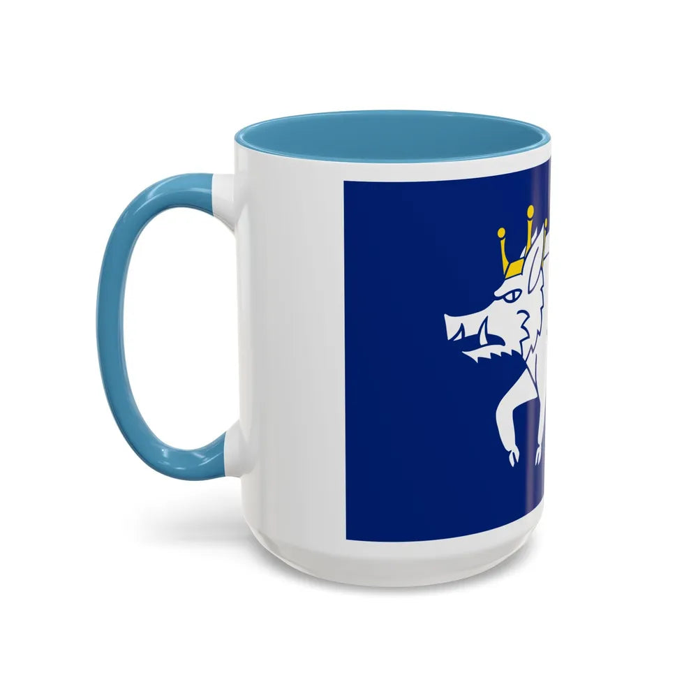 Flag of Kingswinford UK - Accent Coffee Mug-Go Mug Yourself