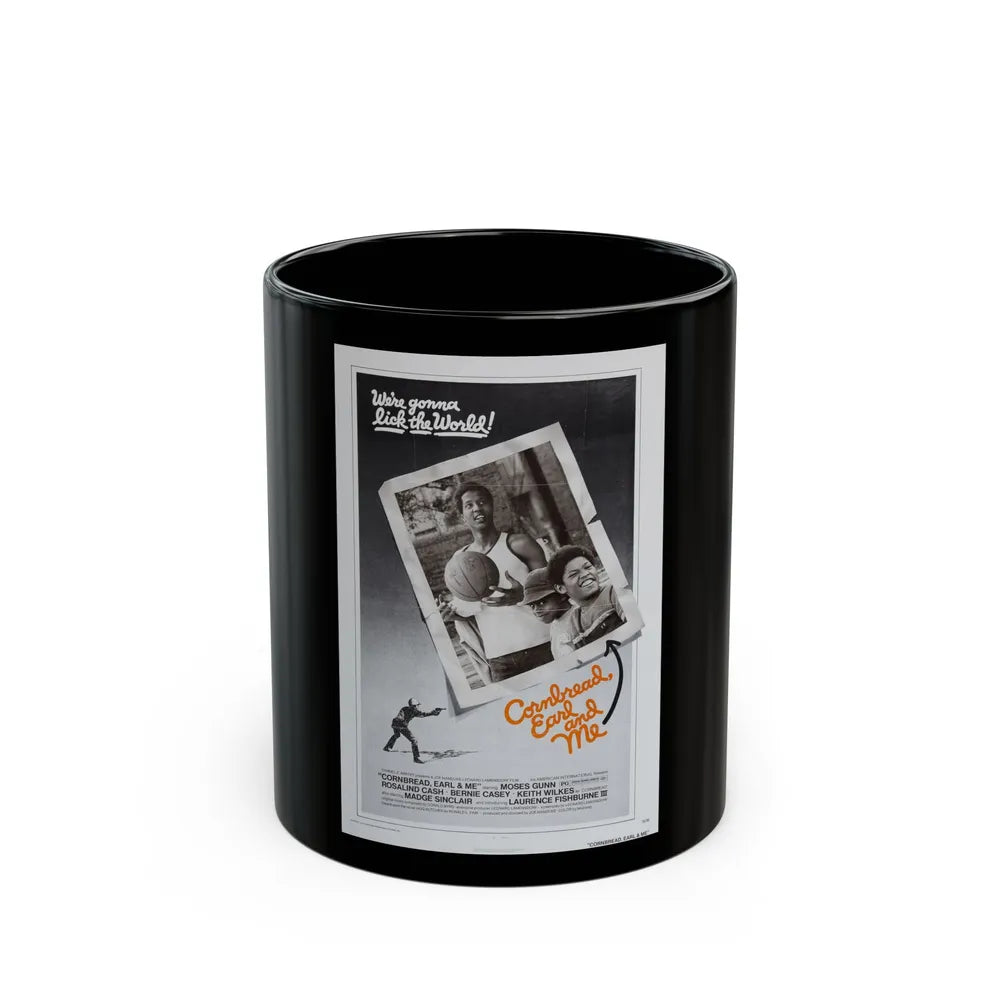 CORNBREAD, EARL AND ME 1975 Movie Poster - Black Coffee Mug-11oz-Go Mug Yourself