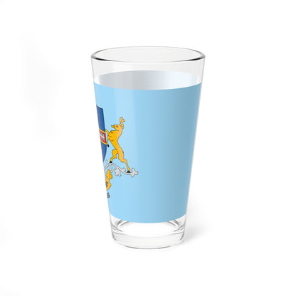 Flag of Felsopakony variant (Hungary) Pint Glass 16oz