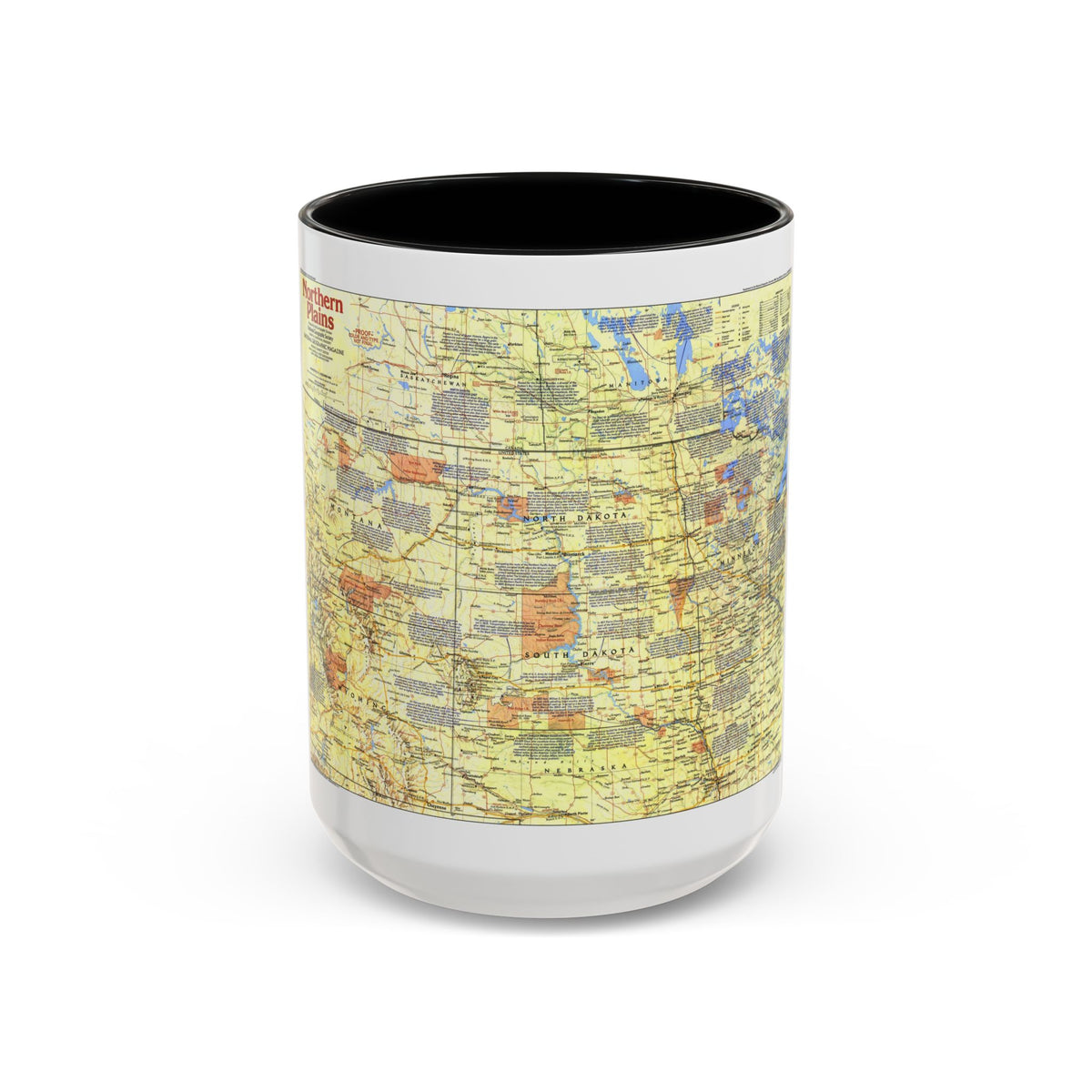 USA - Northern Plains 1 (1986) (Map) Accent Coffee Mug