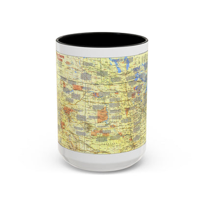 USA - Northern Plains 1 (1986) (Map) Accent Coffee Mug