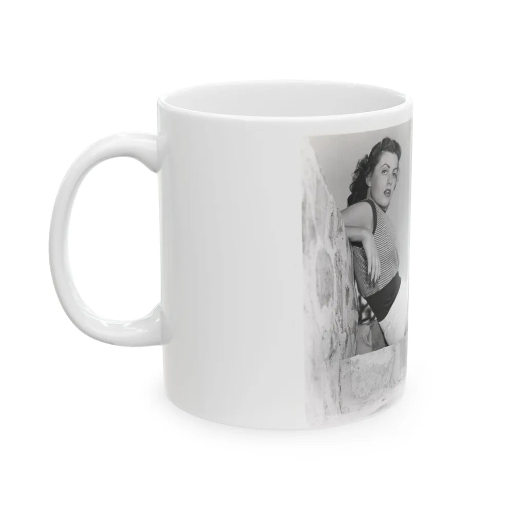 Faith Domergue #119 (Vintage Female Icon) White Coffee Mug-Go Mug Yourself