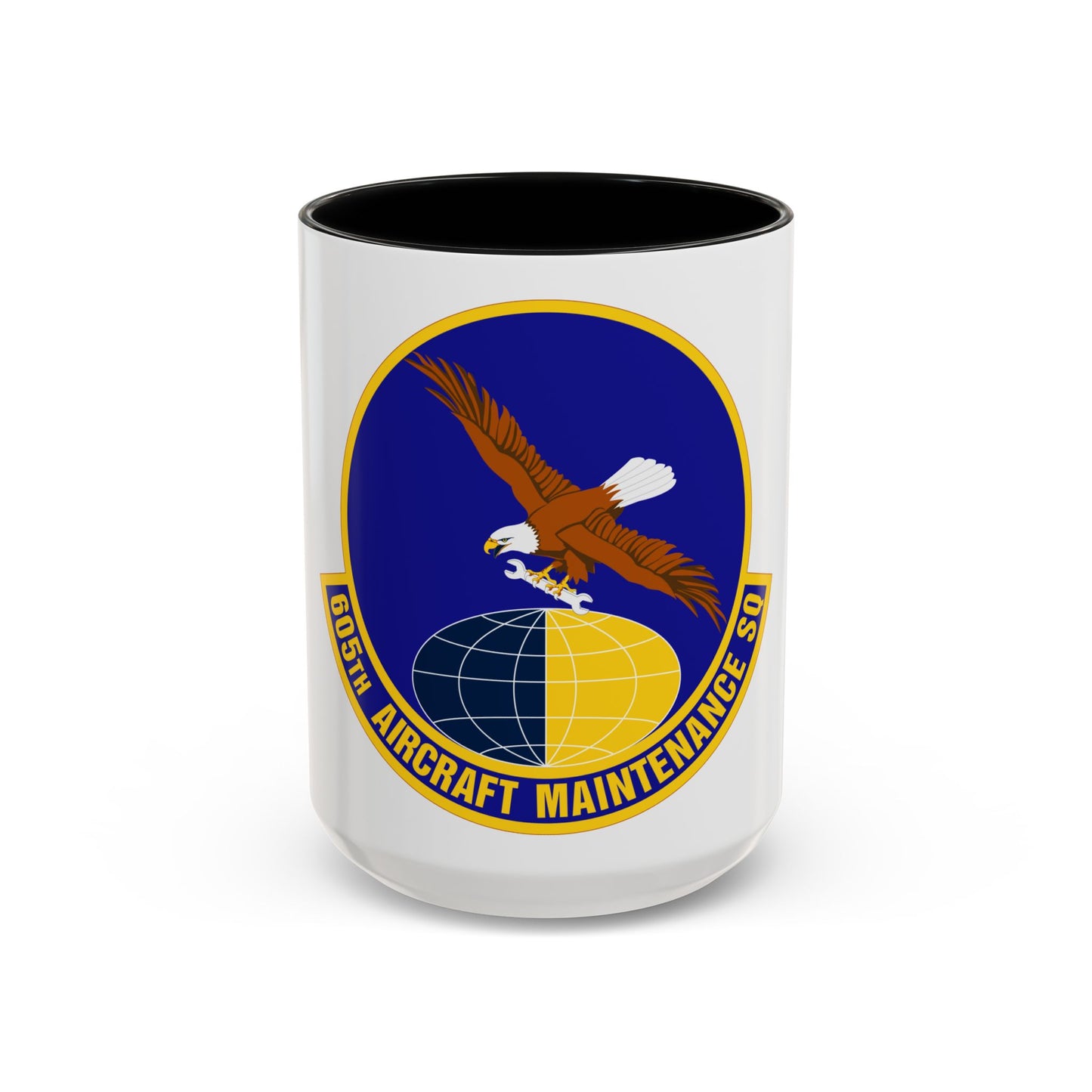 605 Aircraft Maintenance Squadron AMC (U.S. Air Force) Accent Coffee Mug