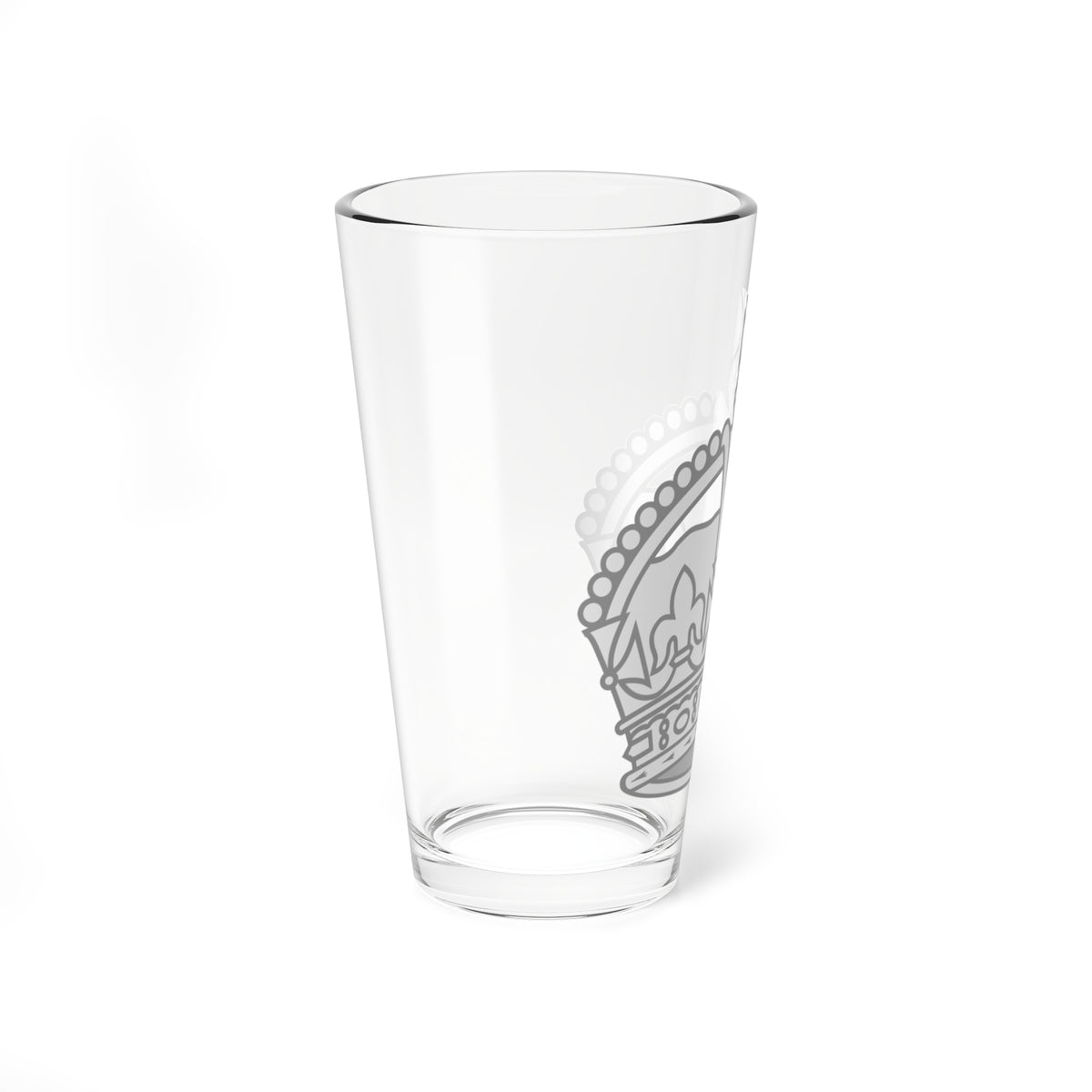1901 pattern Tudor Crown silver (United Kingdom) (Military Rank) Pint Glass 16oz