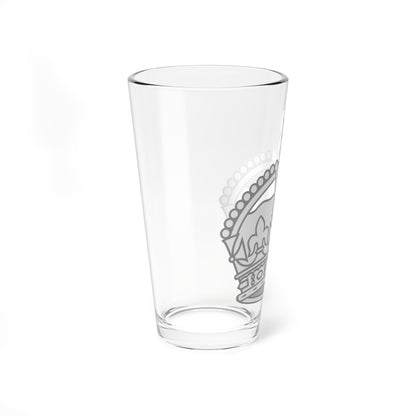 1901 pattern Tudor Crown silver (United Kingdom) (Military Rank) Pint Glass 16oz