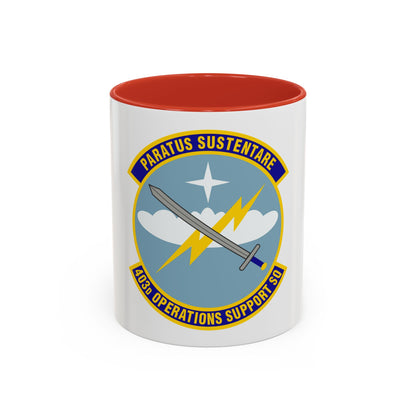 403d Operations Support Squadron (U.S. Air Force) Accent Coffee Mug