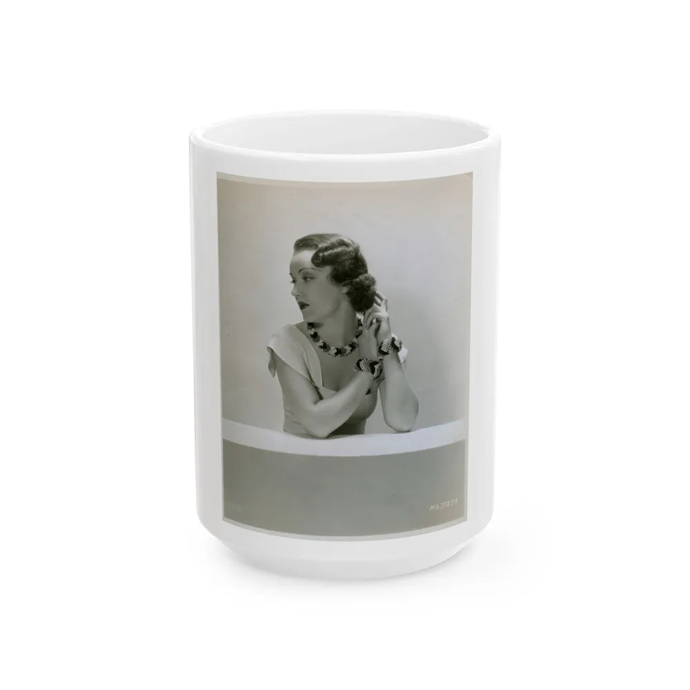 Fay Wray #203 (Vintage Female Icon) White Coffee Mug-15oz-Go Mug Yourself