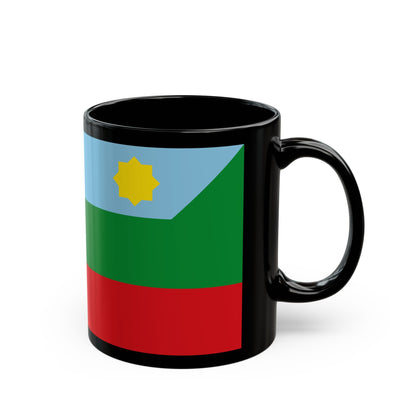 Flag of Chachapoyas capital of the Amazonas Region Peru - Black Coffee Mug-Go Mug Yourself