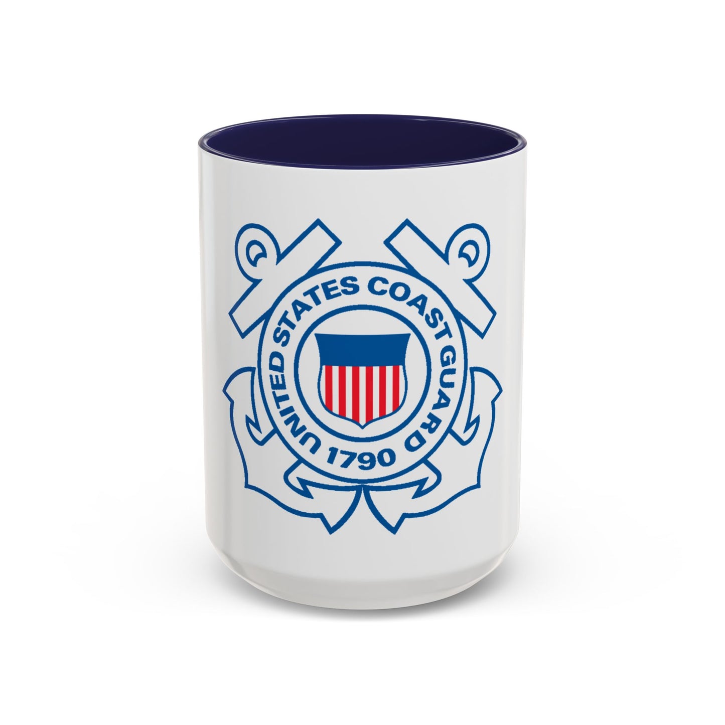 USCG Official Emblem (U.S. Coast Guard) Accent Coffee Mug