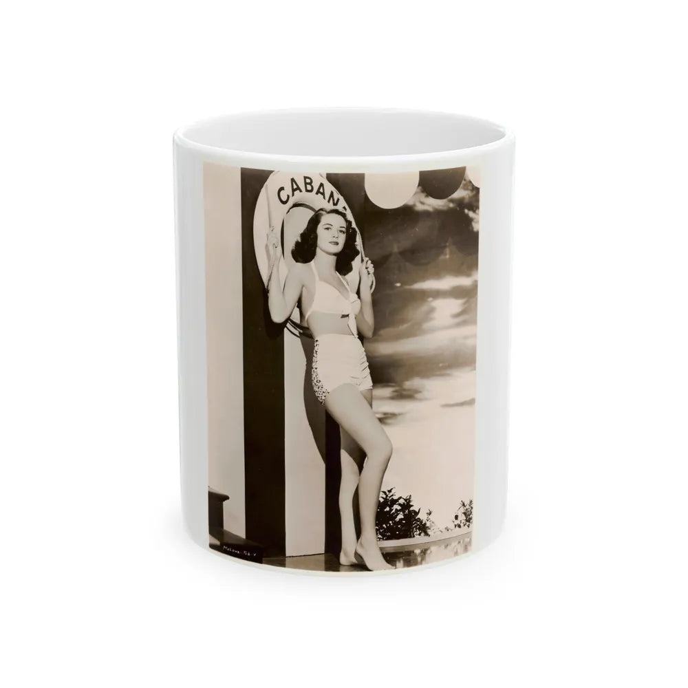 Dorothy Malone #90 1 (Vintage Female Icon) White Coffee Mug-11oz-Go Mug Yourself