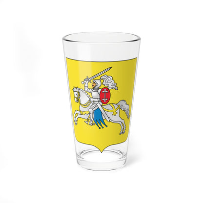 Coat of Arms of Vierchniadzvinsk Belarus (Belarus) (Coat of Arms) Pint Glass 16oz