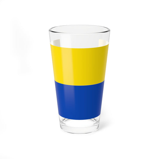 Flag yellow blue (Germany) Pint Glass 16oz