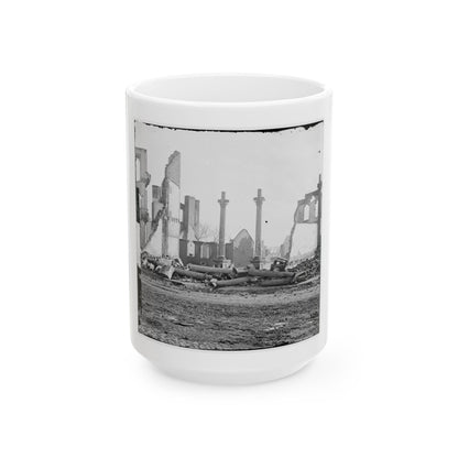 Richmond, Va. Ruins Of The Southern Express Office (Carey Street) (U.S. Civil War) White Coffee Mug