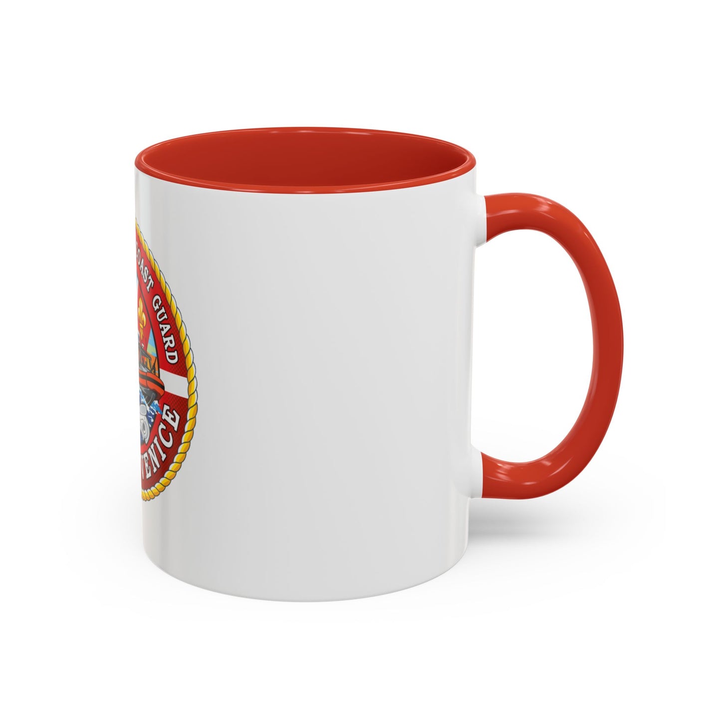 USCG Station Venice (U.S. Coast Guard) Accent Coffee Mug