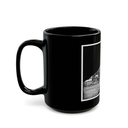 Brandy Station, Virginia. Headquarters, 1st Bridgade Horse Artillery (U.S. Civil War) Black Coffee Mug
