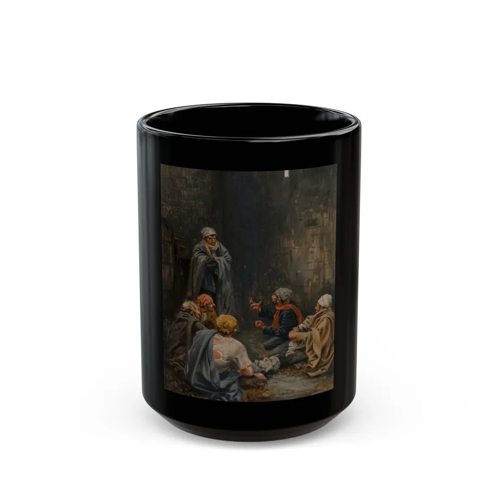 Fresh Draft of Prisoners, Saturday Evening Post interior illustration, 1931 - Black Coffee Mug-15oz-Go Mug Yourself