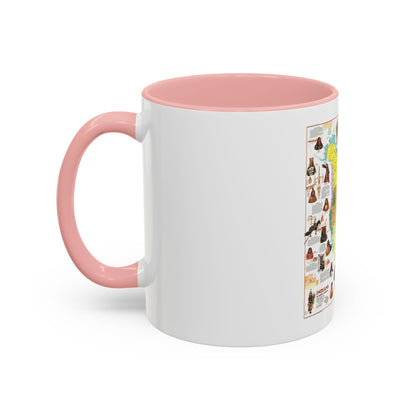North America - Indians of (1973) (Map) Accent Coffee Mug