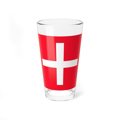 Early Swiss cross (Switzerland) Pint Glass 16oz