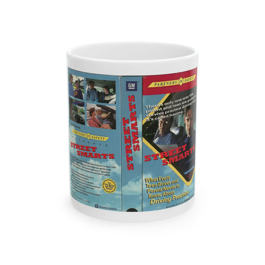 STREET SMART WHAT EVERY TEEN DRIVER AND PARENT NEEDS TO KNOW ABOUT DRIVING PRACTICE (VHS COVER) - White Coffee Mug