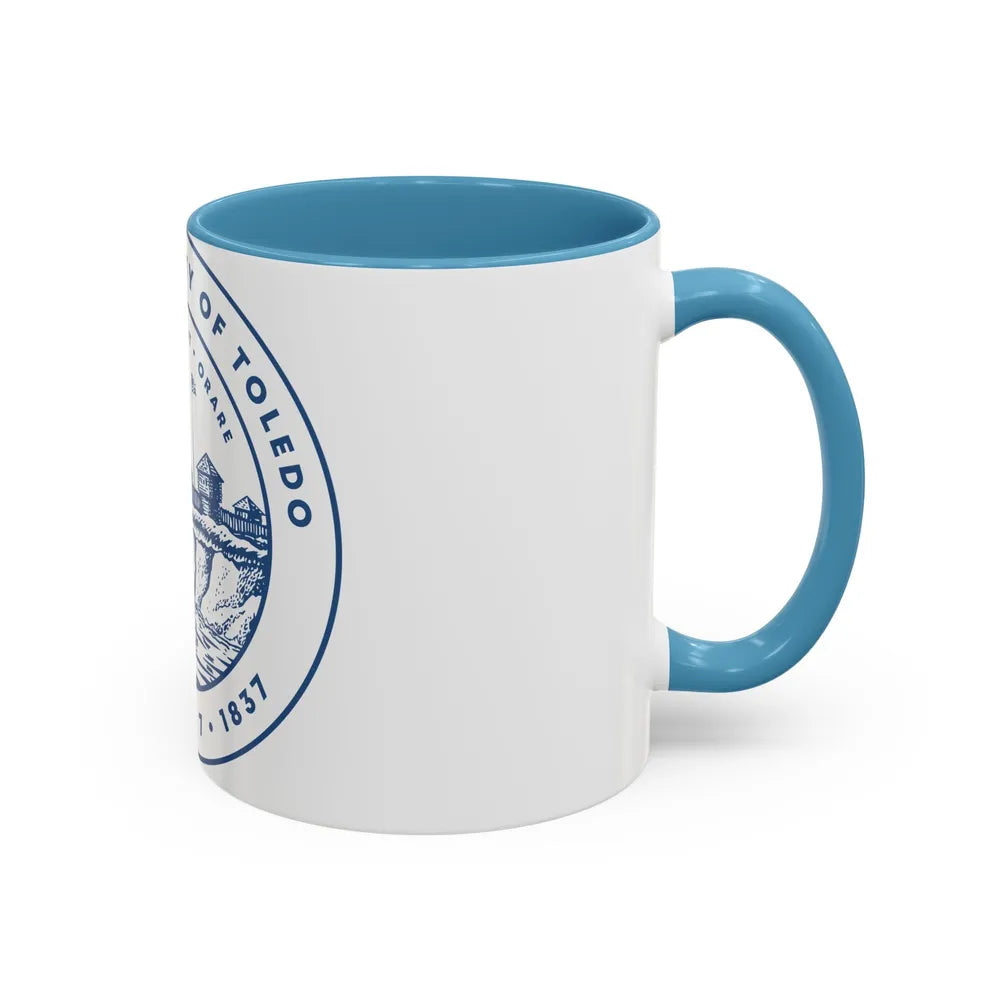 Seal of Toledo Ohio - Accent Coffee Mug-Go Mug Yourself