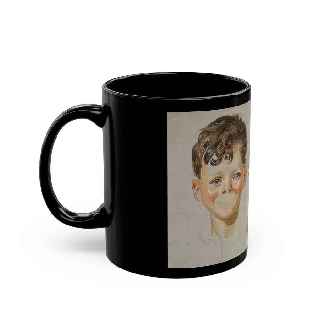 Boy study - Black Coffee Mug-Go Mug Yourself