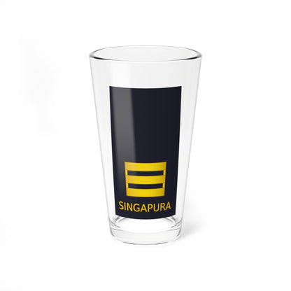 03 RSAF OF02 (Singapore) (Military Rank) Pint Glass 16oz