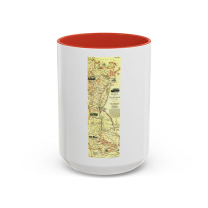 USA - Boston to Washington (1830) (Map) Accent Coffee Mug