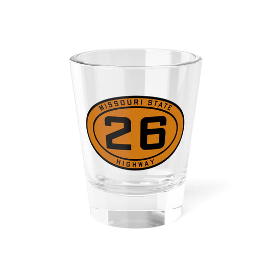 MO-26 1920 (Missouri) (Road Sign) Shot Glass 1.5oz