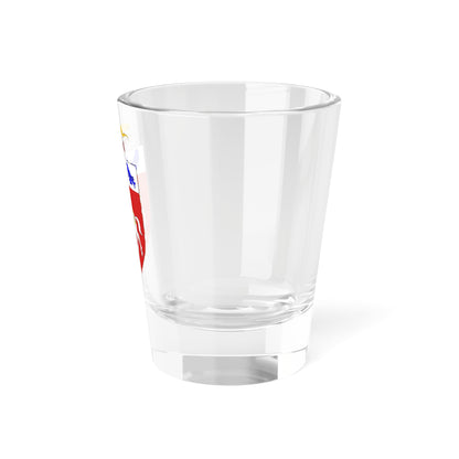 OHalloran arms with lizard crest (Ireland) (Coat of Arms) Shot Glass 1.5oz
