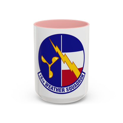 16 Weather Squadron AFWA (U.S. Air Force) Accent Coffee Mug