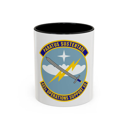 403d Operations Support Squadron (U.S. Air Force) Accent Coffee Mug