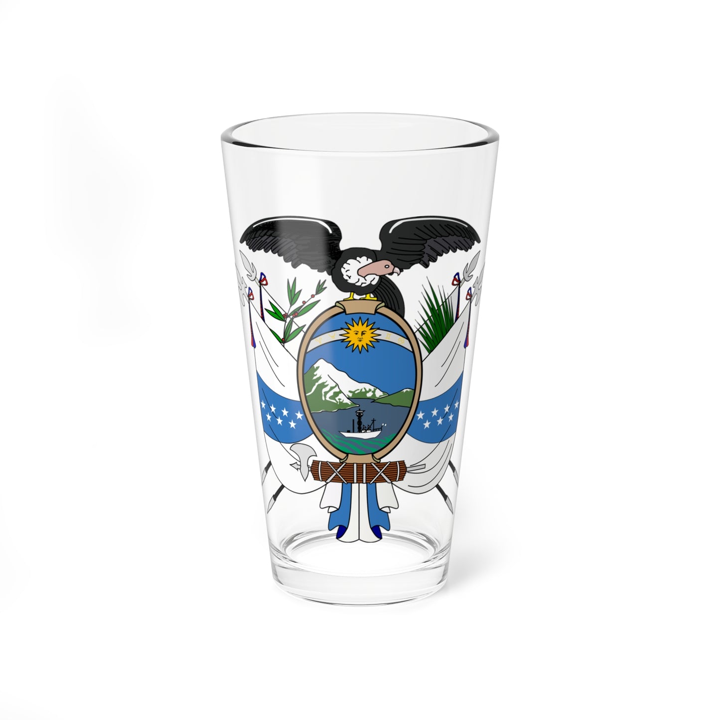 Escudo del Ecuador de 1845 (Ecuador) (Coat of Arms) Pint Glass 16oz