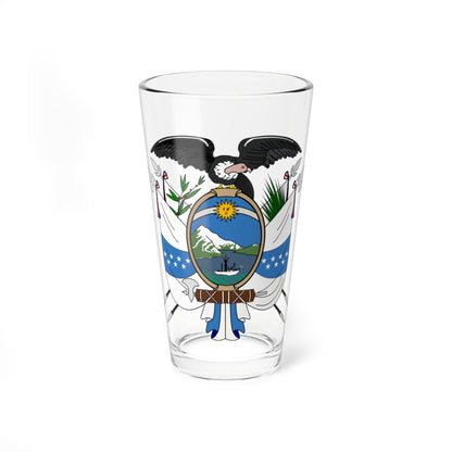 Escudo del Ecuador de 1845 (Ecuador) (Coat of Arms) Pint Glass 16oz