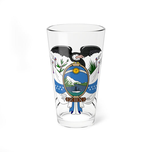 Escudo del Ecuador de 1845 (Ecuador) (Coat of Arms) Pint Glass 16oz