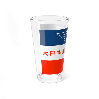 Flag of Imperial Japanese Airways (Japan) Pint Glass 16oz