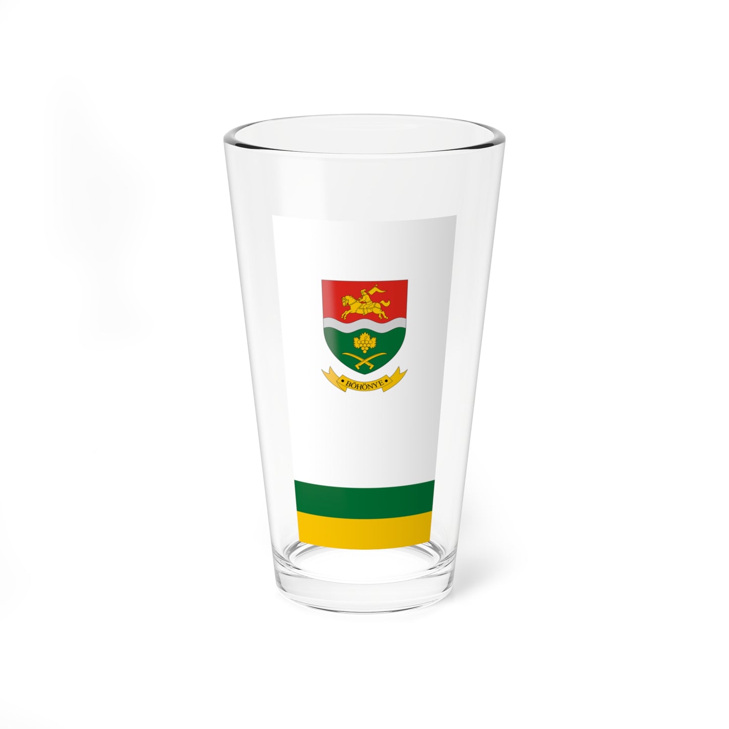 Flag of Bohonye vertical (Hungary) Pint Glass 16oz