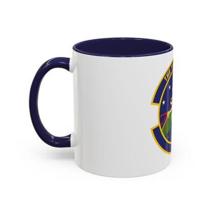 614 Air and Space Communications Squadron AFSPC (U.S. Air Force) Accent Coffee Mug
