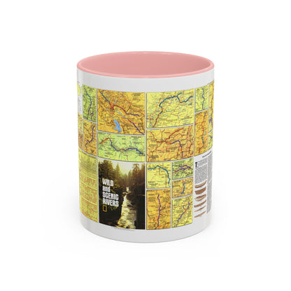 USA - Wild and Scenic Rivers 2 (1977) (Map) Accent Coffee Mug