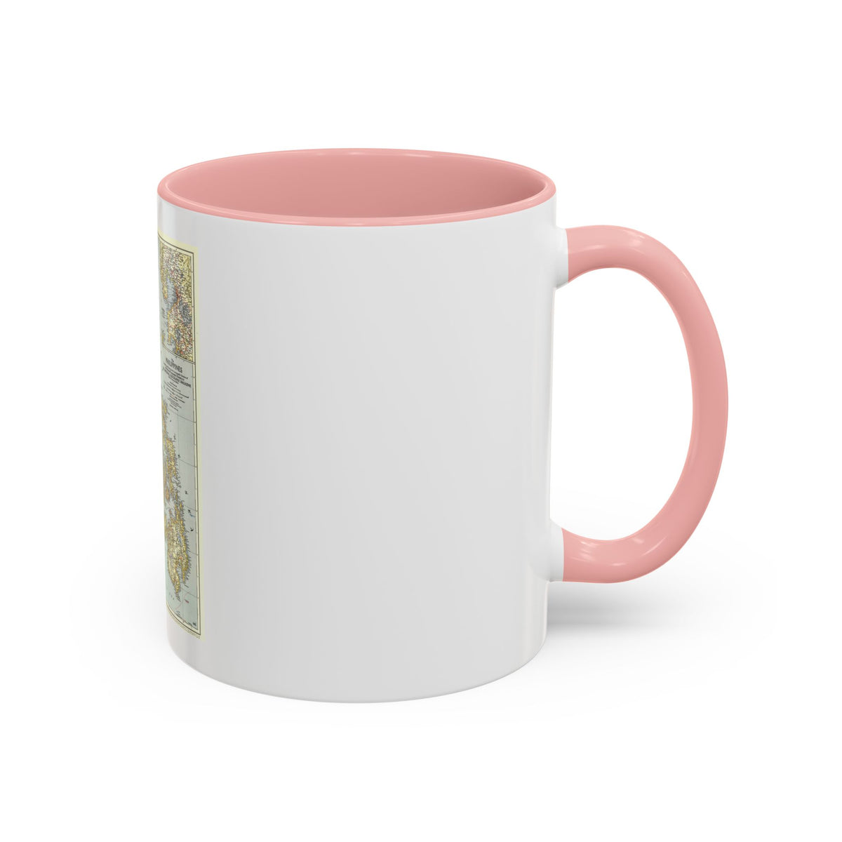 Philippines, The (1945) (Map) Accent Coffee Mug