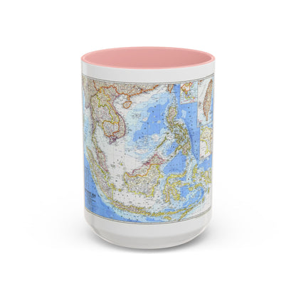 Asia - Southeast (1968) (Map) Accent Coffee Mug
