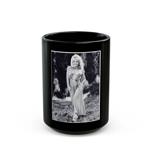 Francine York #45 (Vintage Female Icon) Black Coffee Mug-15oz-Go Mug Yourself