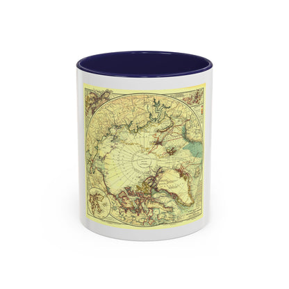 North Pole (1907) (Map) Accent Coffee Mug