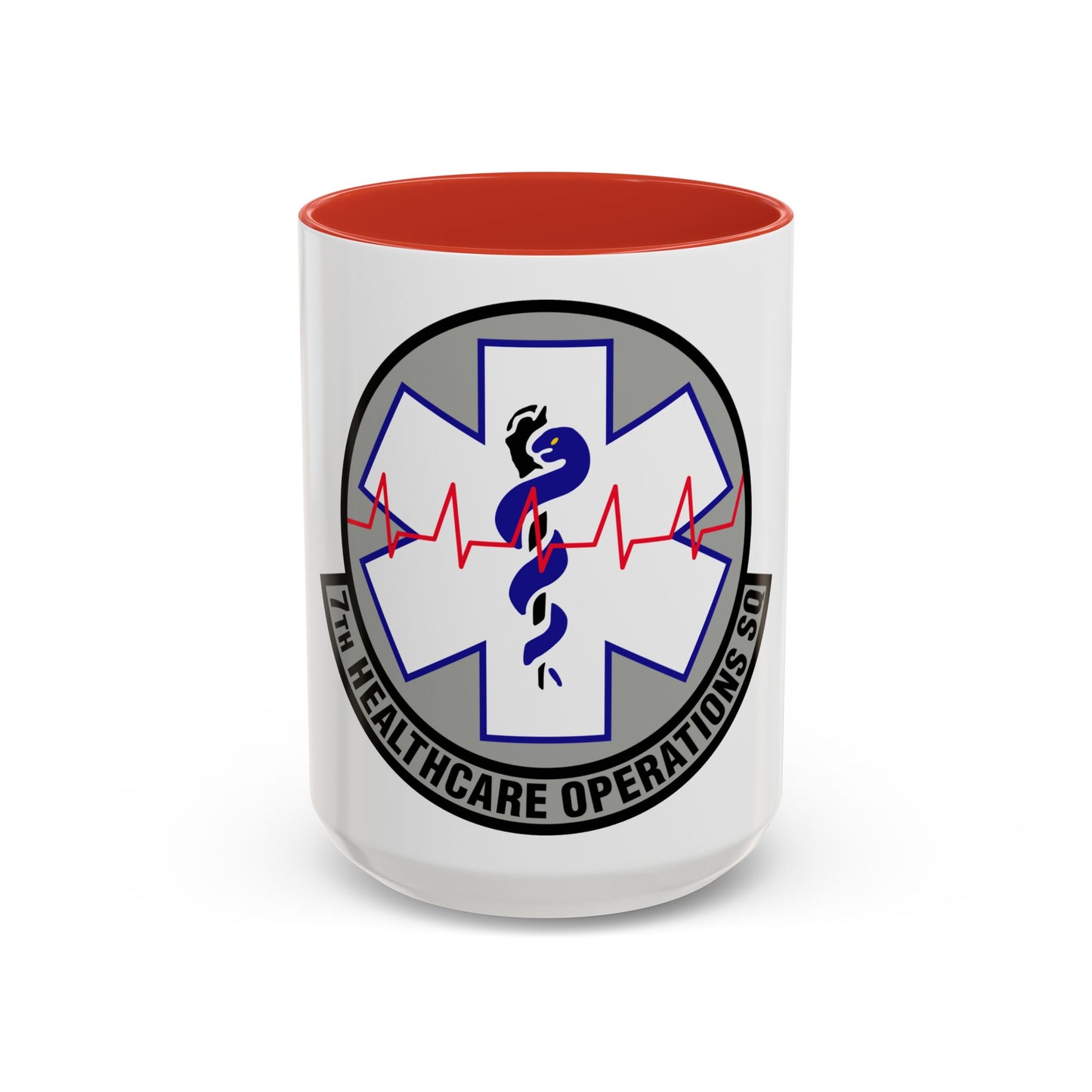 7 Healthcare Operations Squadron AFGSC (U.S. Air Force) Accent Coffee Mug